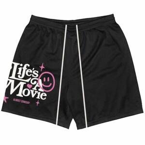 NEW ALMOST SOMEDAY men's lifes a movie shorts in black